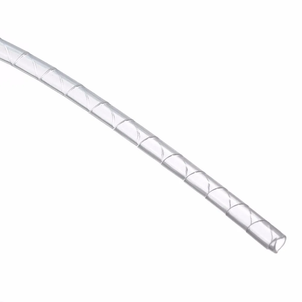 Спиральная обмотка для ПК органайзер с чёрным кабелем ID 3 мм x OD 4 33 фута (10 м)