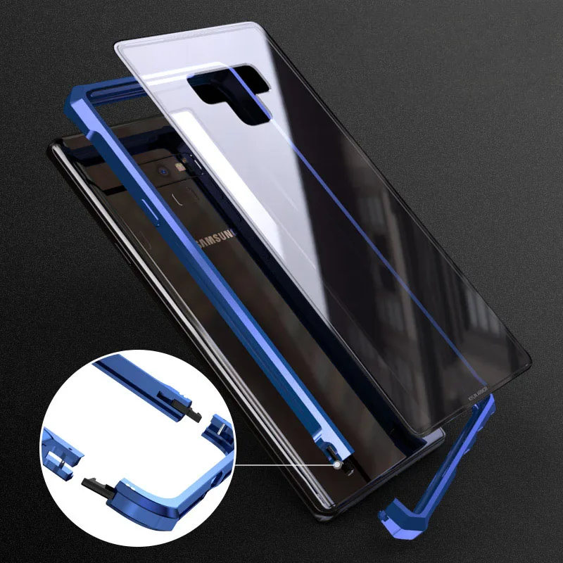 High-end ultra-thin metal frame Tempered glass mirror shell For Samsung galaxy S9 PLUS case cover |
