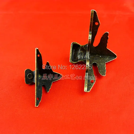 4*3 см старинная деревянная лапка цинковый сплав боковые металлические лапки Уход