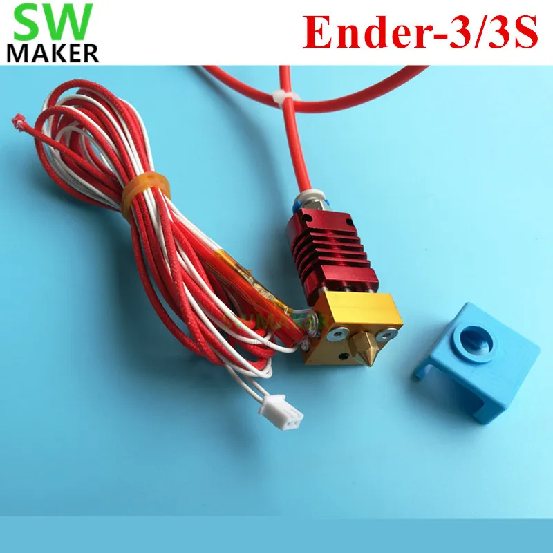 

Ender-3 / 3S Hotend Extruder kit Assembled Full Metal J-head with MK8 Silicone Sock for Creality Ender-3 / 3S 3D printer