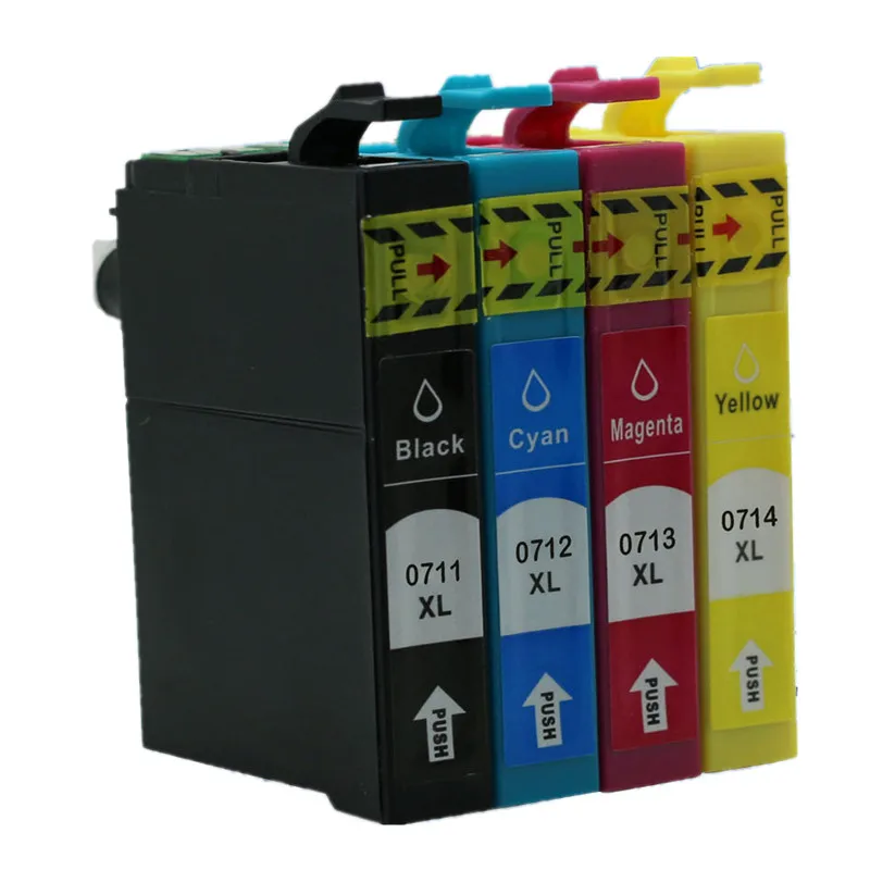 Запасные чернильные картриджи T0711 T0711/891 E-711/891 для Stylus DX7450 DX8400 DX8450 DX9400F S20 S21 SX100 |