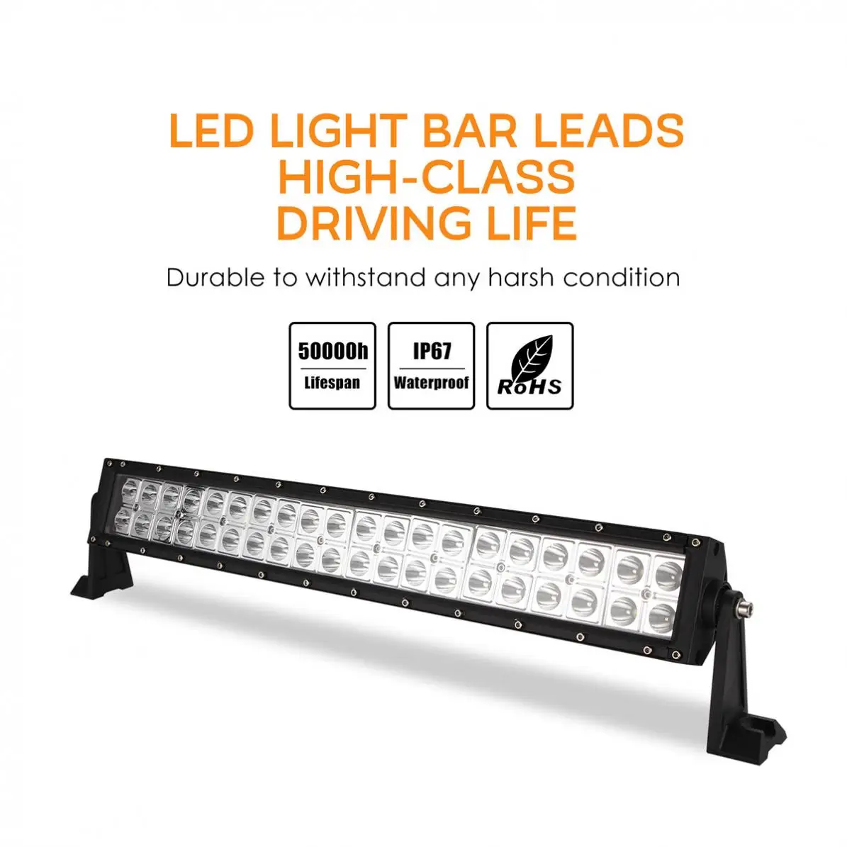 21 Inch 200W 2 Rows 6000K Waterproof White Car Led Work Light Bar for Off-Road Suv Boat 4X4 Jeep JK 4Wd Truck 12V-24V | Автомобили и