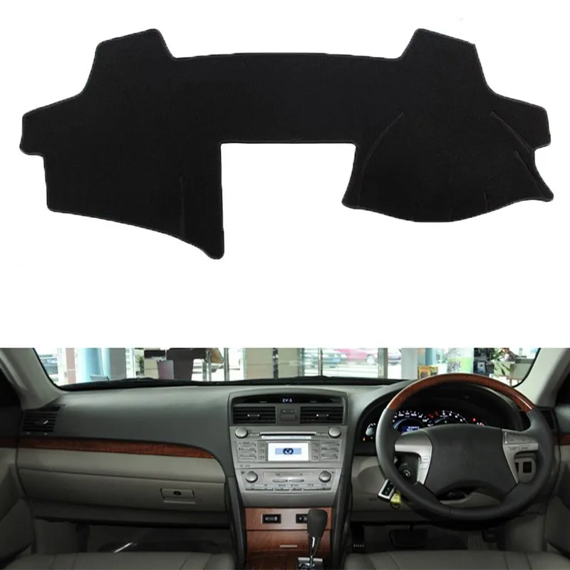 

Car Dashboard Cover Dash Mat Pad Anti-UV Sun Shade Dash Board Cover Carpet Accessories For Toyota Camry Aurion XV40 2007 - 2011