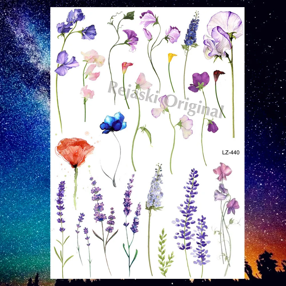 Женские Временные татуировки REJASKI треугольные геометрические с изображением