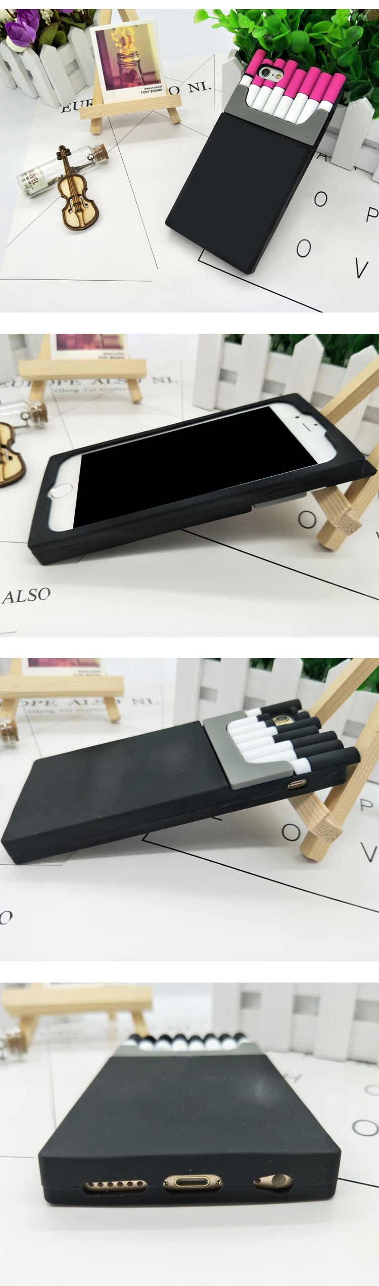 3D сигареты чехол для телефона для iPhone 7 творчества мягкий чехол из силикона и ТПУ для Apple iPhone 6S 6X8 Plus iPhone 5 se 5S чехол 7 Plus 6 Plus