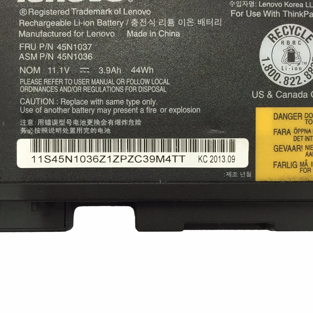 11 1v 44wh original new t430s t420s laptop battery for lenovo thinkpad 45n1036 45n1037 45n1038 0a36309 free global shipping