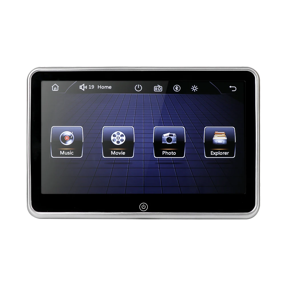1" HD Автомобильный подголовник монитор DVD видео плеер USB/SD/FM TFT lcd цифровой экран сенсорная кнопка игры пульт дистанционного управления автомобиля MP5 плеер