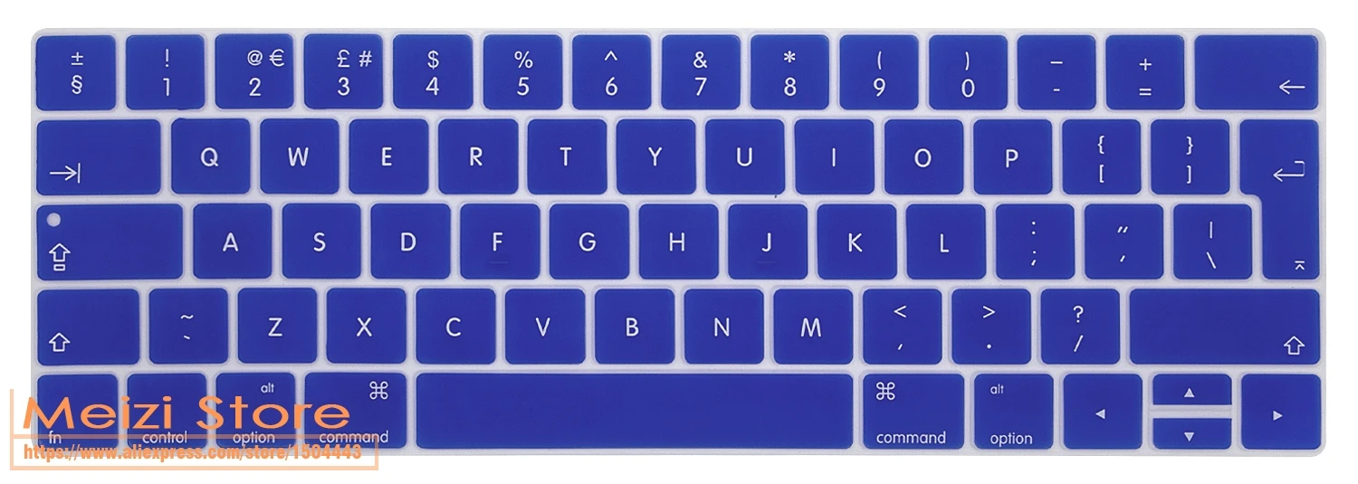Европейская версия силиконовой клавиатуры для MacBook Pro 1" и Pro 15" // A1989/A1706/A1990/A1707 сенсорная панель