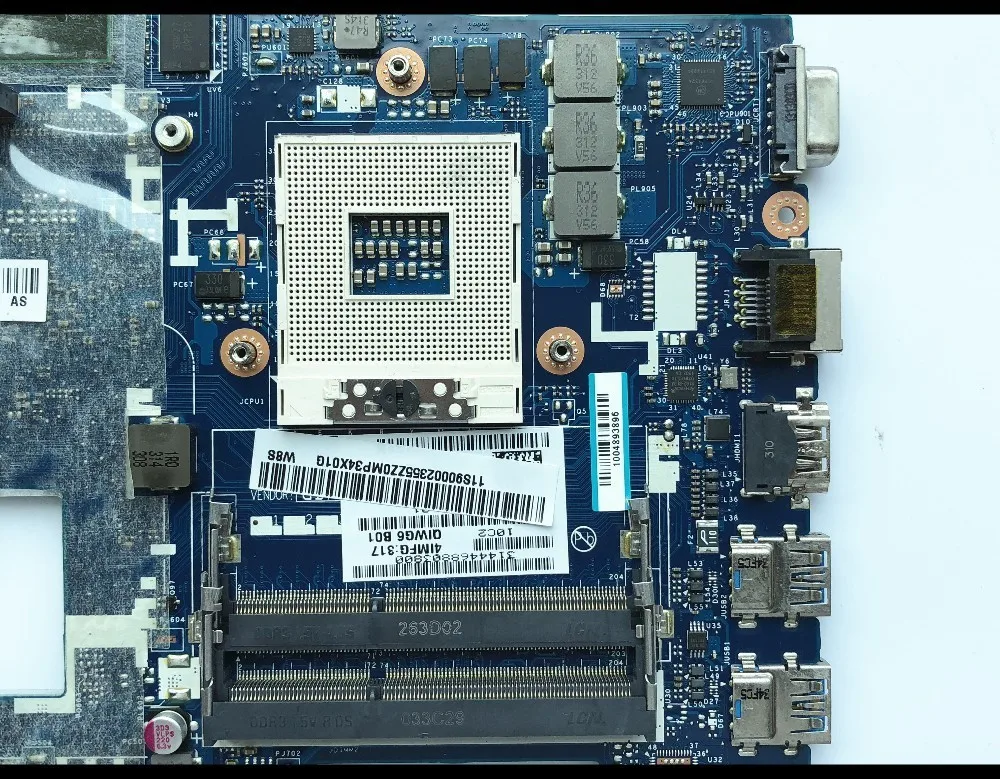 Материнская плата для ноутбука Lenovo Ideapad G580 высокое качество QIWG6 LA 7988P SLJ8E HM76 PGA989 DDR3