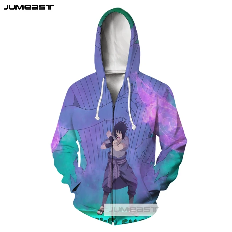 Jumeast/Новинка брендовые толстовки с 3D принтом Sasuke Susanoo длинными рукавами для
