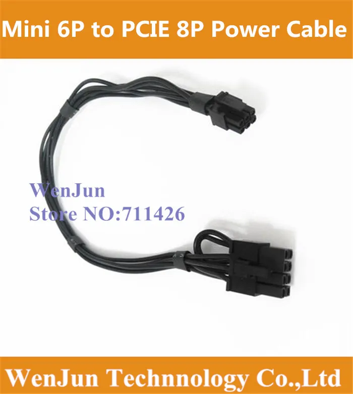 Для G5/Mac Pro Mini 6pin pci-e 6pin/8pin видео карта силовой кабель для 8800GT FX4500 HD5770 GTX285 HD4870/GTX280/480