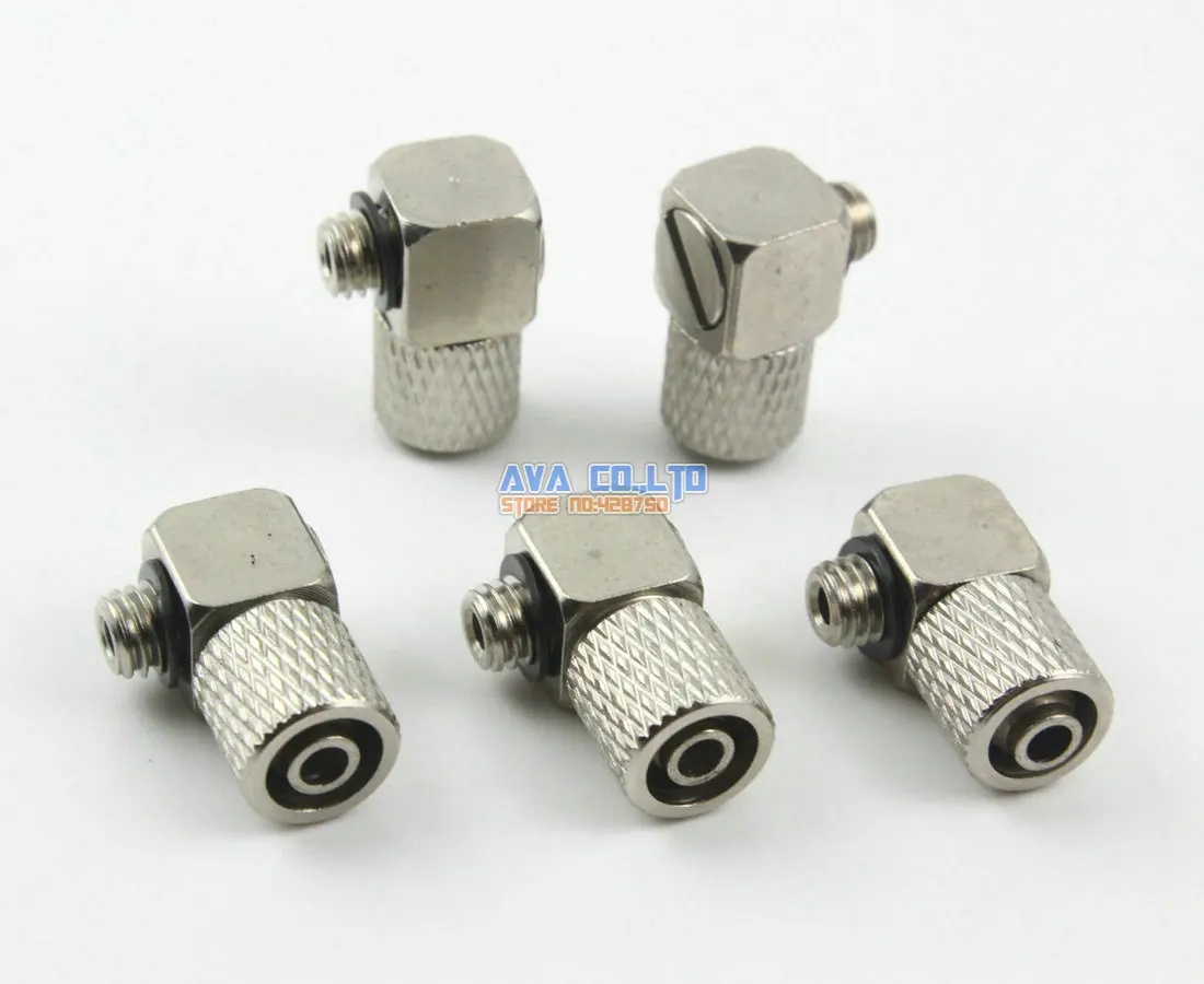 

20 шт., пневматический быстроразъемный мини-соединитель для шланга, M5 - 6 мм