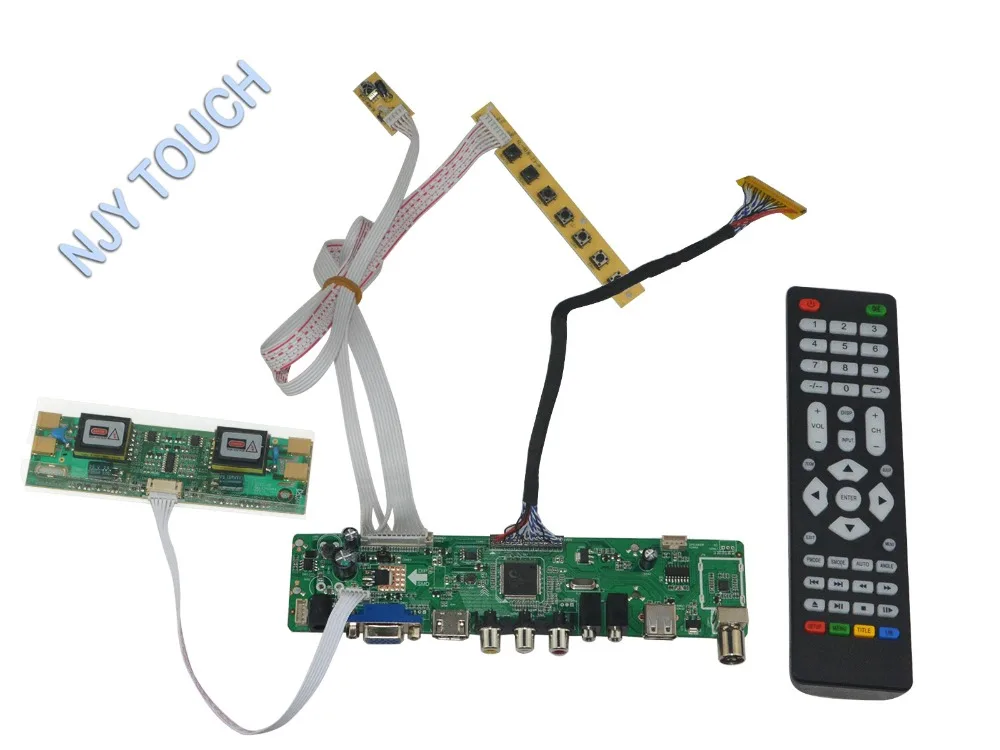 

New Universal HDMI USB AV VGA ATV PC LCD Controller Board Kit for 21.5inch 1920x1080 CLAA215FA01 4CCFL LVDS Monitor