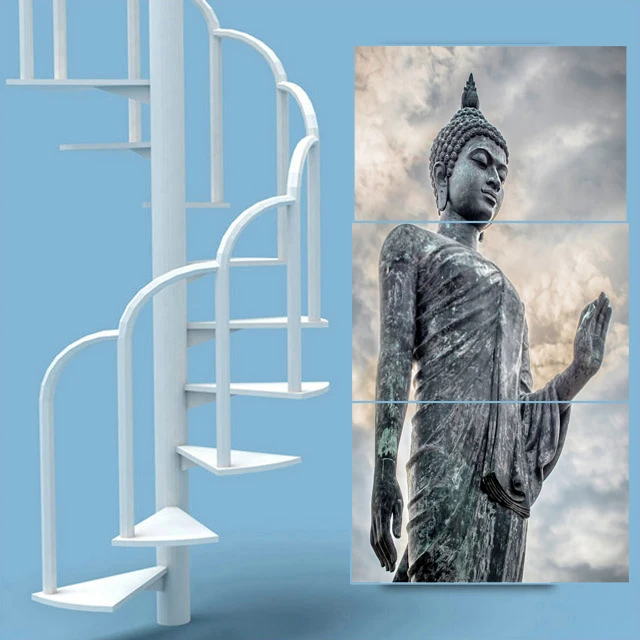 Новая Абстрактная Картина на холсте буддизм картина Будды Декор Будда холст