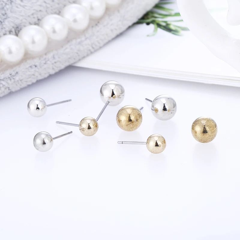 Модные ювелирные изделия 12 комплектов Большой Простой Круглый и маленький сплав