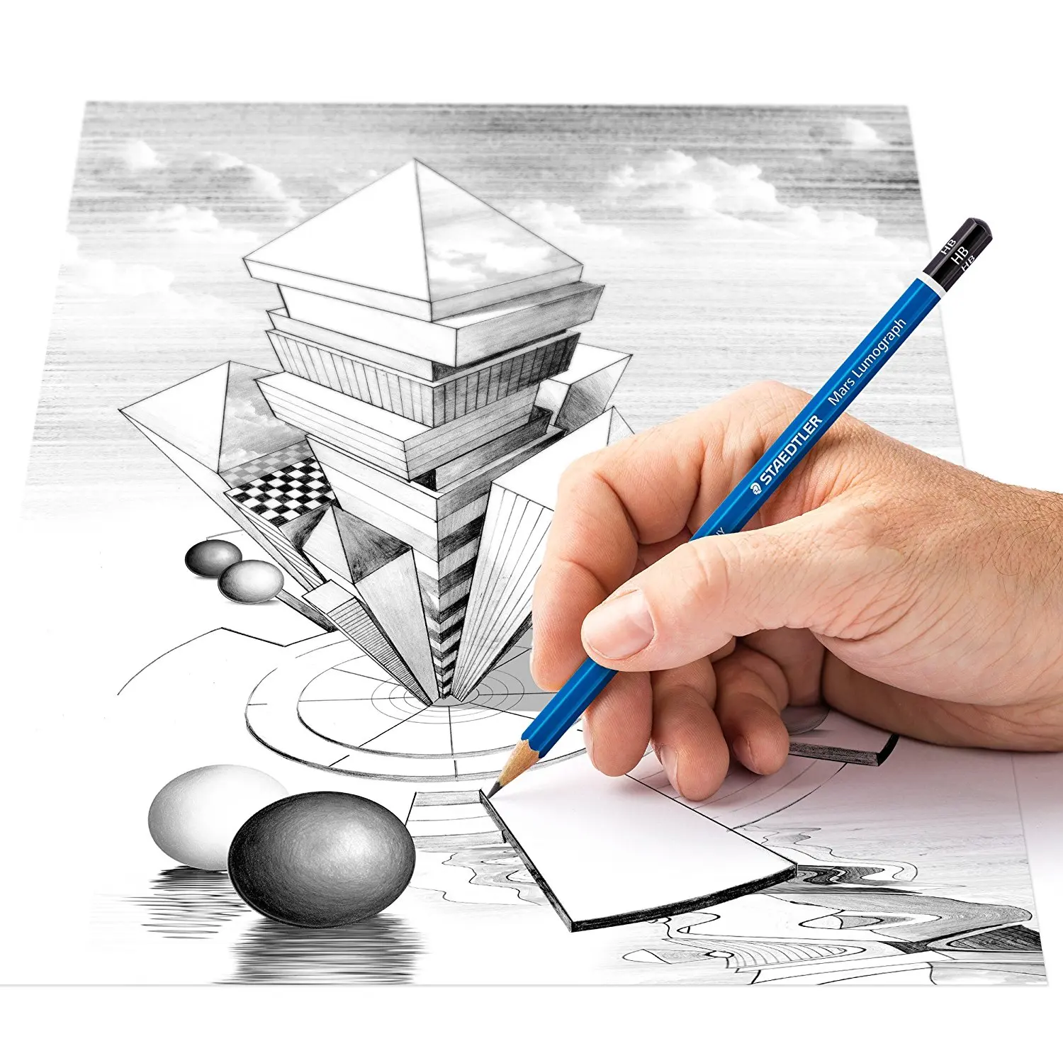 STAEDTLER графитовый карандаш lumographite премиум качества для рисования Марс Олово набор
