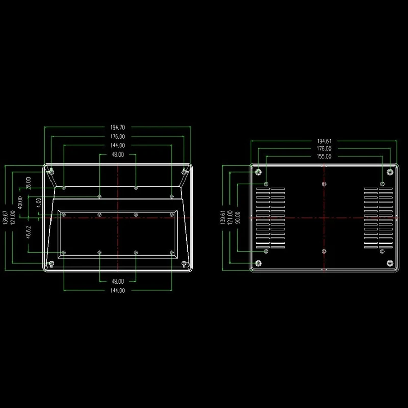 Новая пластиковая коробка электроника настольный корпус PCB устройство
