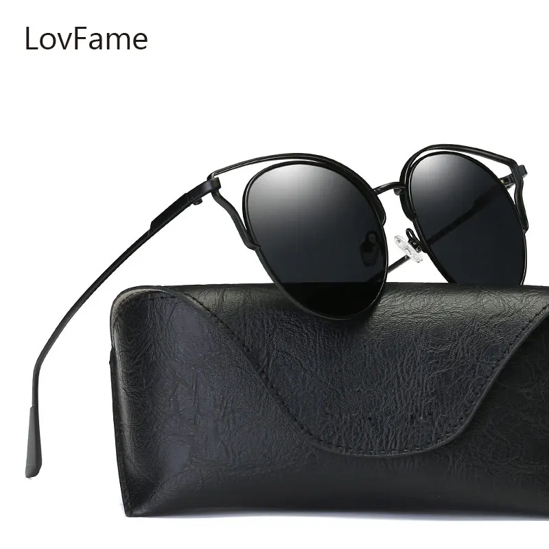 Lovfame поляризационные Солнцезащитные очки для женщин Для Винтаж кошачий глаз