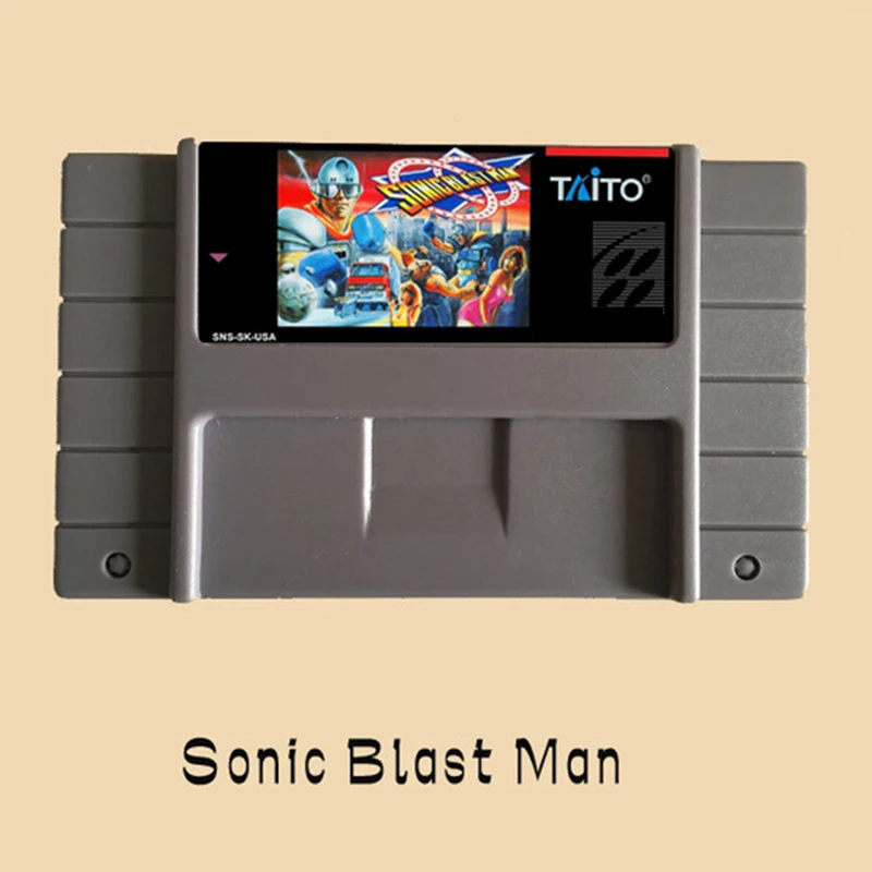 

Sonic Blast Man USA Version 16 bit Big Gray Game Card For NTSC Game Player