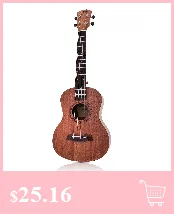 Гавайские гитары укулеле черный 21 дюймов 4 струны Ukelele дешевые Гавайи мини гитара из красного дерева