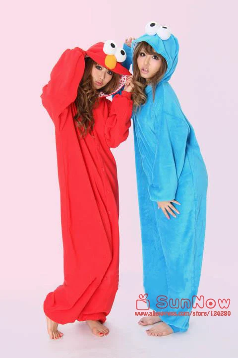 Модные костюмы с изображением кунжута уличного печенья монстра красного цвета