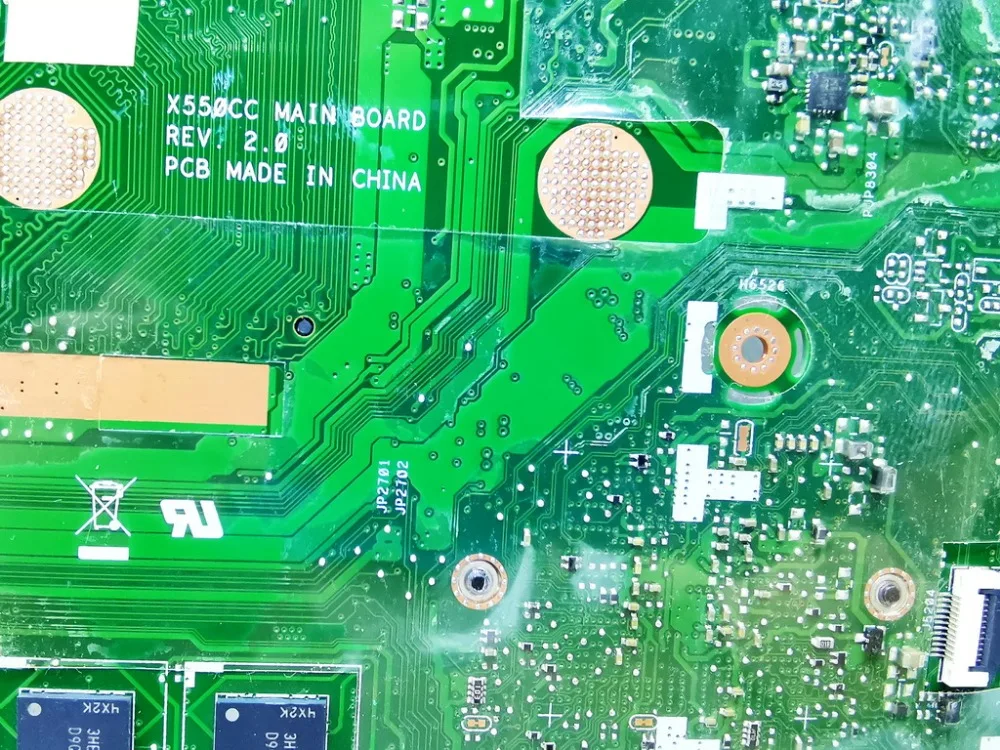 Оригинальная материнская плата для ноутбука ASUS X550CC X550CA 2117U 4 Гб REV 2 0 тестирование