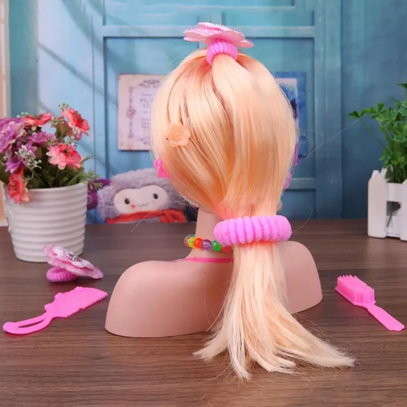 Kids Toy Stylist Makeup Doll Fashion Half Body Hairstyle Mannequin Head Pretend Play Toys for Girls Birthday Gift | Игрушки и хобби