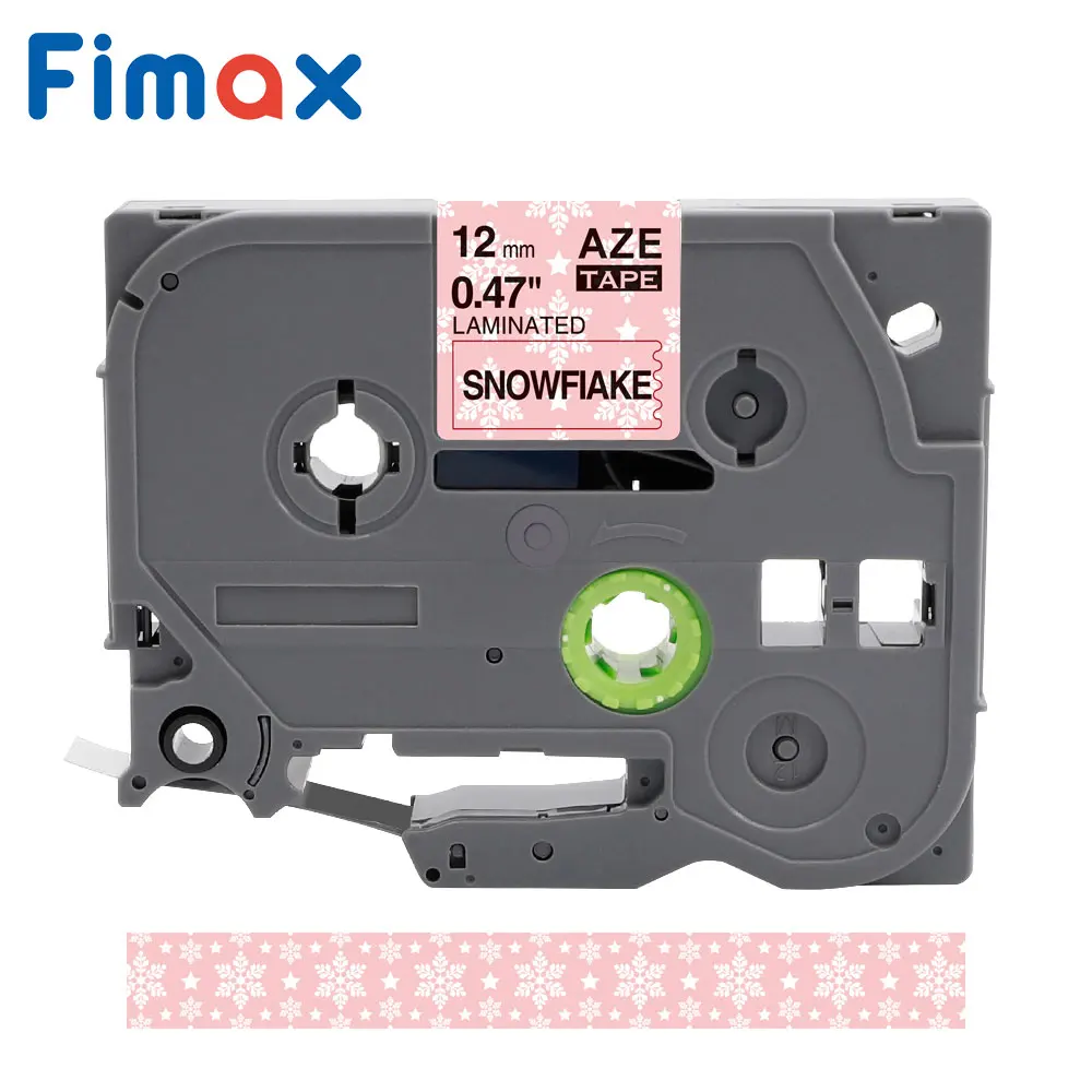 Snowflake Fimax tze231 Tze-231 tz лента многоцветный узор 12 мм Совместимость для Brother p-touch принтер Tz-231 TZ231 для Brother производитель этикеток - Цвет: Snowflake