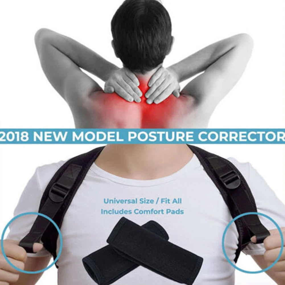 Мужской женский пояс для коррекции осанки на плечо корректирующий бандаж терапия новое поступление
