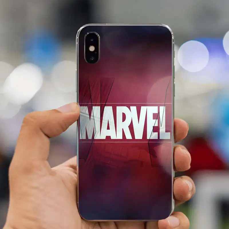 Защитный чехол для Galaxy Marvel из мягкого силикона iphone 6 6S plus 7 8 8plus X 5 5S SE XR XS
