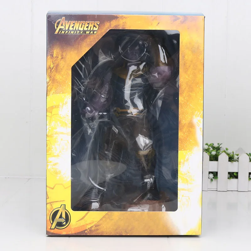 Thanos in box Мстители эндшпиль фигурка танос Железный человек паук Коралл Дэнверс Локи Черная пантера доктор странная статуя ко Железный студии игрушки - Цвет: Thanos in box