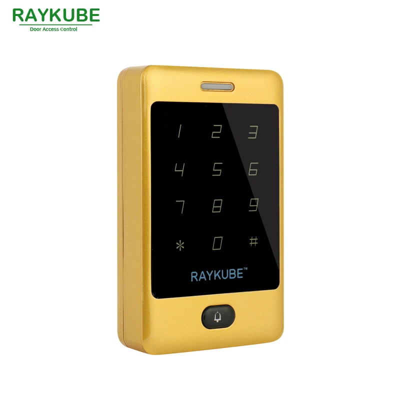 Металлическая клавиатура RAYKUBE для контроля доступа с сенсорным RFID считывателем 10