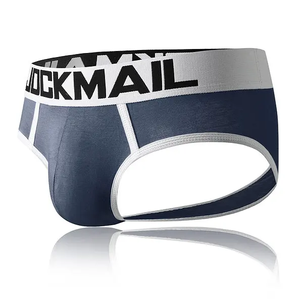Трусы брифы JOCKMAIL мужские пикантное нижнее белье без дна с мешочком для пениса из