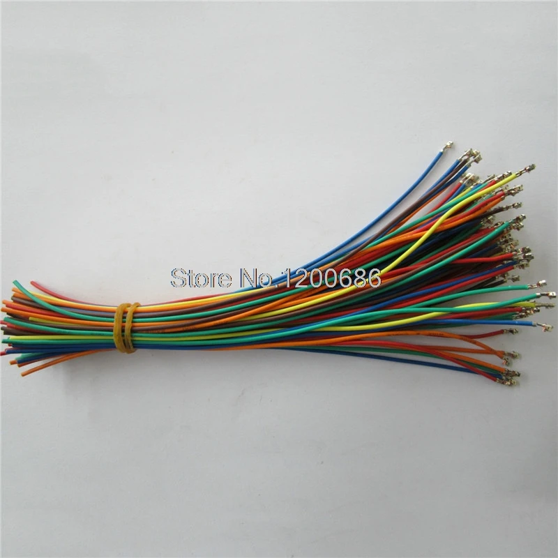 

50pc 6 Colors XH2.54 Single Tin Header 15CM Terminal wire Connector wire 24AWG
