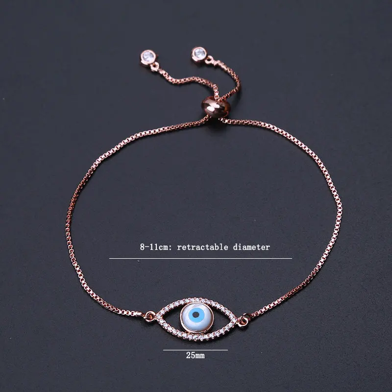 Shell Evil Eye Charm Bracelet Women Gold Silver Black Chain Crystal Bracelets for Jewelry Party Gifts | Украшения и аксессуары