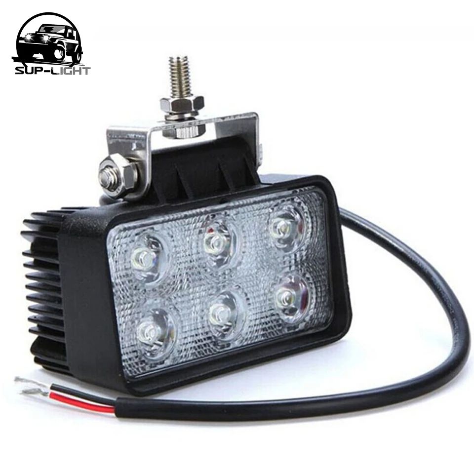 Квадратная светодиодсветильник противотуманная фара 1 шт. 4 5 дюйма 12 В 24 18 Вт 6 к с
