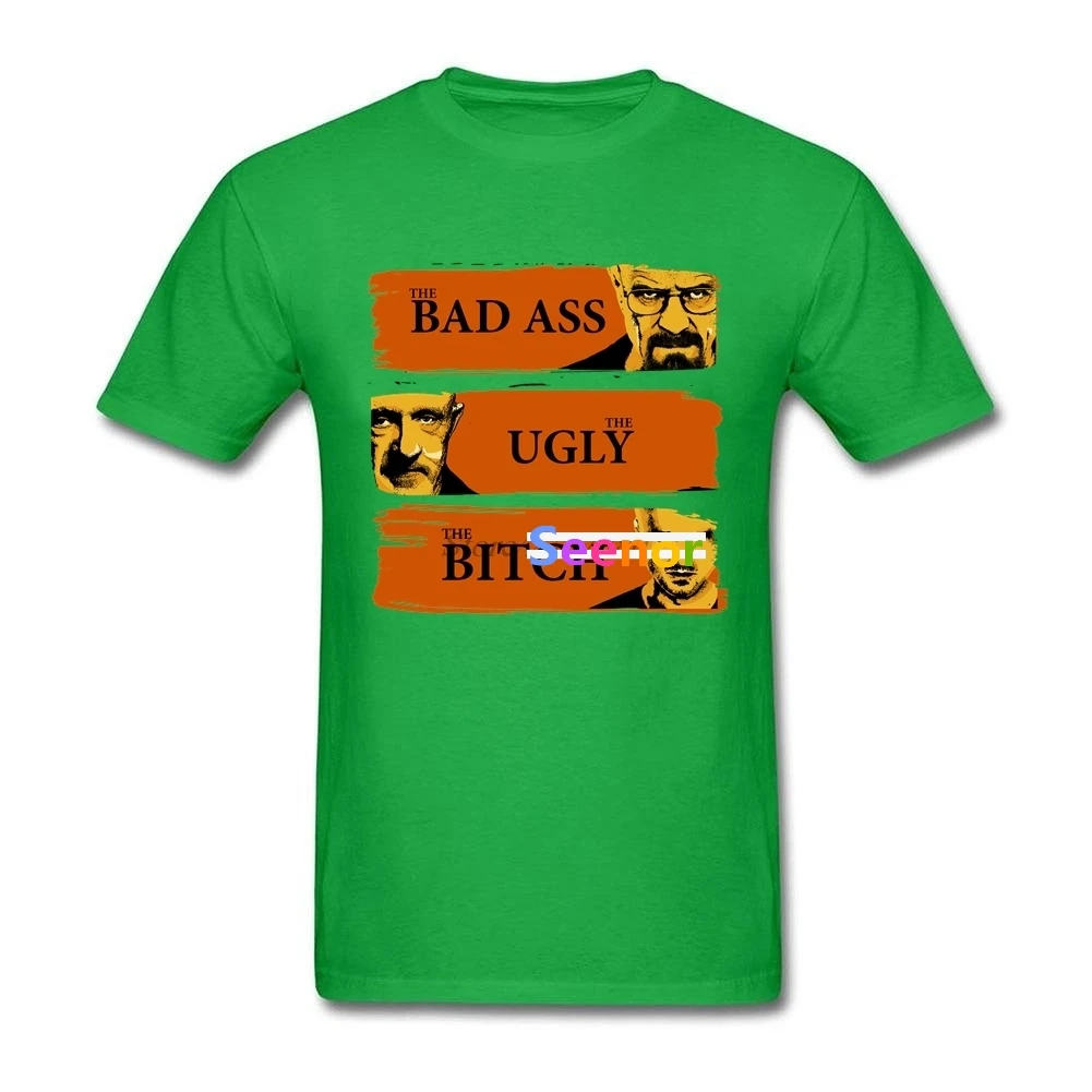 Новый Хип-хоп футболка Breaking Bad Для мужчин Косплэй Хлопок Crewneck плюс Размеры Мода Ass
