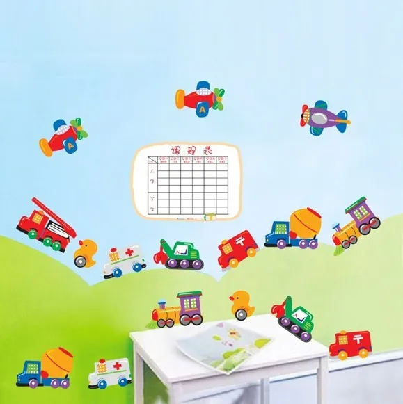 Бесплатная доставка Детская комната DIY стены Книги по искусству трафика