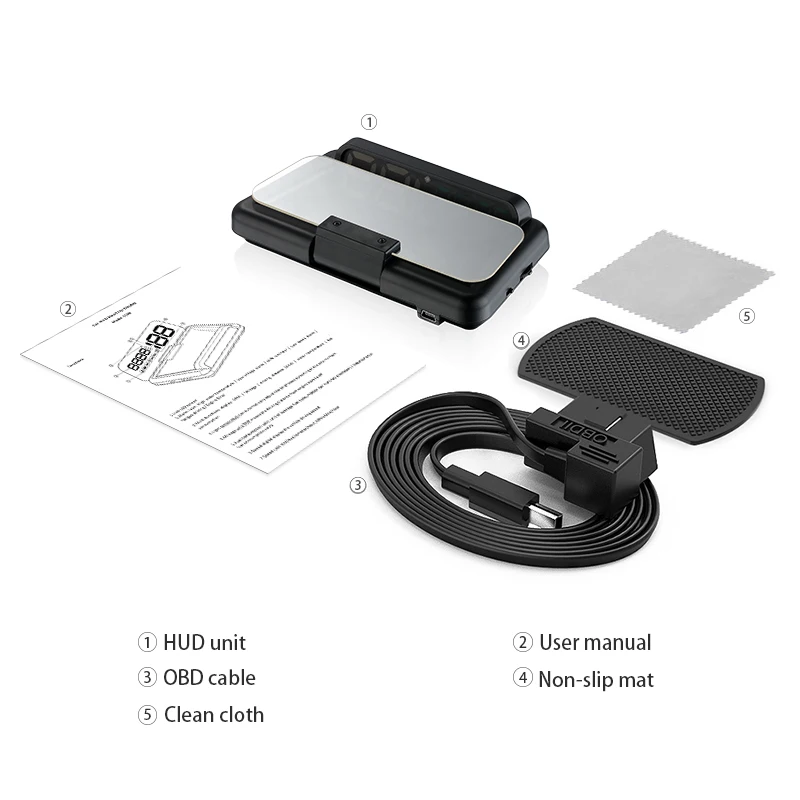 wiiyii original c500 obd2 hud head up display with mirror projection digital car speed projector on board computer fuel mileage free global shipping