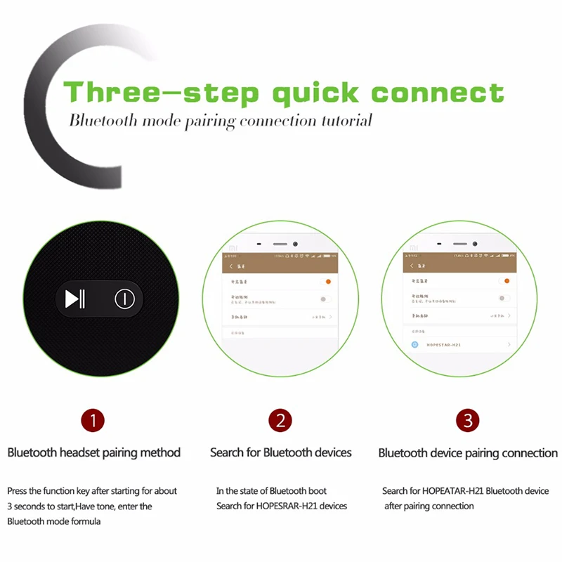 Bluetooth Колонка LemonMan H21 водонепроницаемая Портативная Беспроводная колонка с