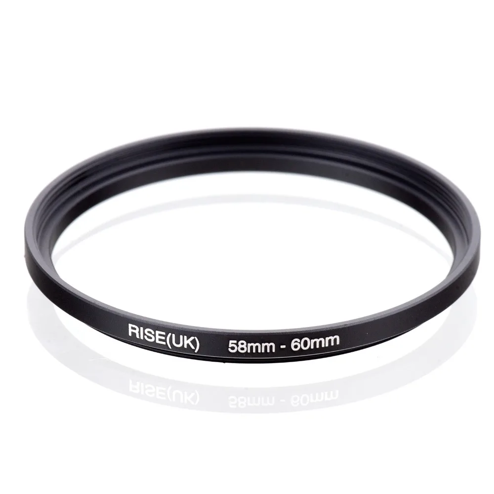 

original RISE(UK) 58mm-60mm 58-60mm 58 to 60 Step Up Ring Filter Adapter black