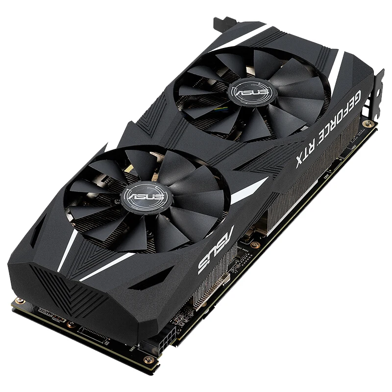 ASUS DUAL RTX 2060 O6G Snow Leopard настольная ПК игровая карта 6GSupport 4 выход экрана|Видеокарты| |