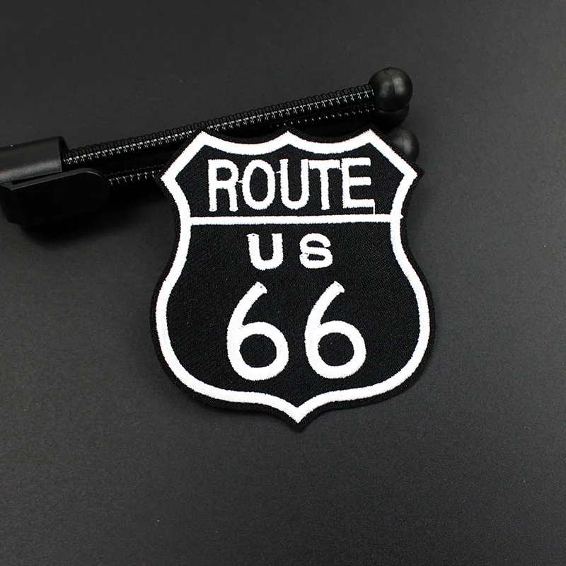 Модные размер 7 9*7 3 см Route 66 патчи железные наклейки полоски на одежду значки