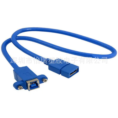 Кабель USB 3 0 B мастер с ухом блокировки винт Панель провода женский замок