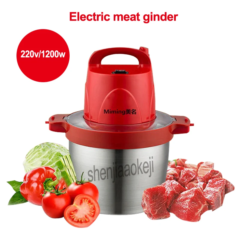 Коммерческих бытовая электрическая мясорубка большая емкость 5L нержавеющая