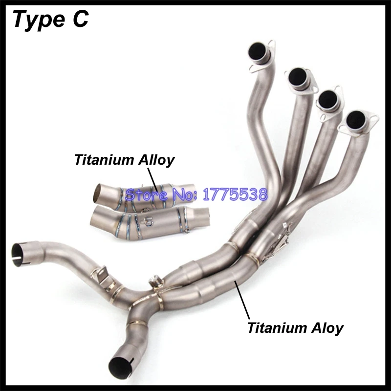 Motorcycle Exhaust Muffler Collector Manifold for Z1000 2010-2020 Motorbike System Titanium Alloy Header Tube | Автомобили и