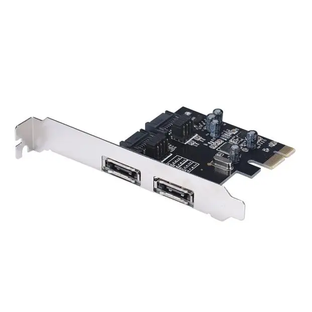 2 SATA eSATA 6 Гбит/с 3 0 на PCI E Экспресс адаптер для карт управления конвертер III порта