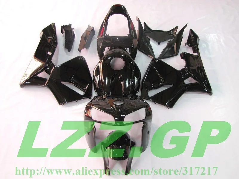 

pre_drilled Black fairing kits for CBR600 05 06 Painted CBR600RR 05 06 F5 CBR 600 RR 2005 2006 injection fairings #11Q4V LZZ.GP