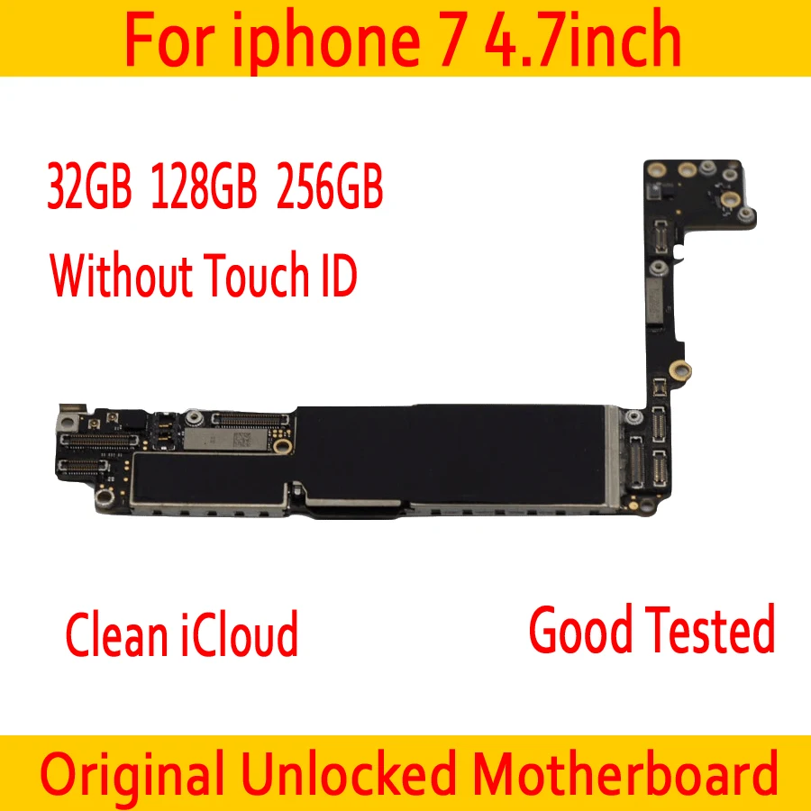 Без iCloud для iphone 7 материнская плата с Touch ID/без ID оригинальная разблокированная 32