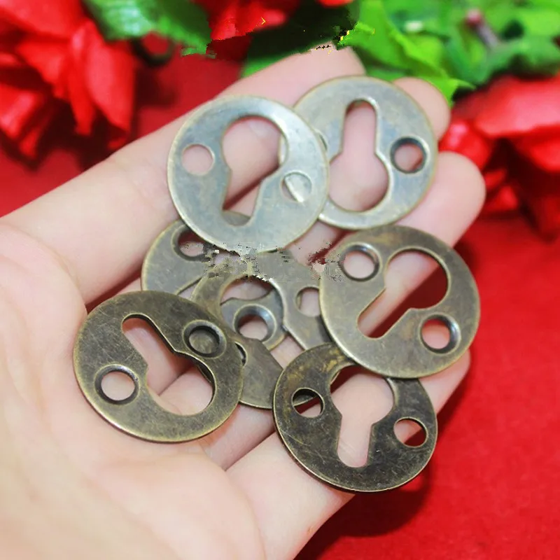 1PC Round Hanging Picture oil Painting Mirror Frame Hooks Hangers With Screws Bronze Tone Silver Golden 25mm | Обустройство дома